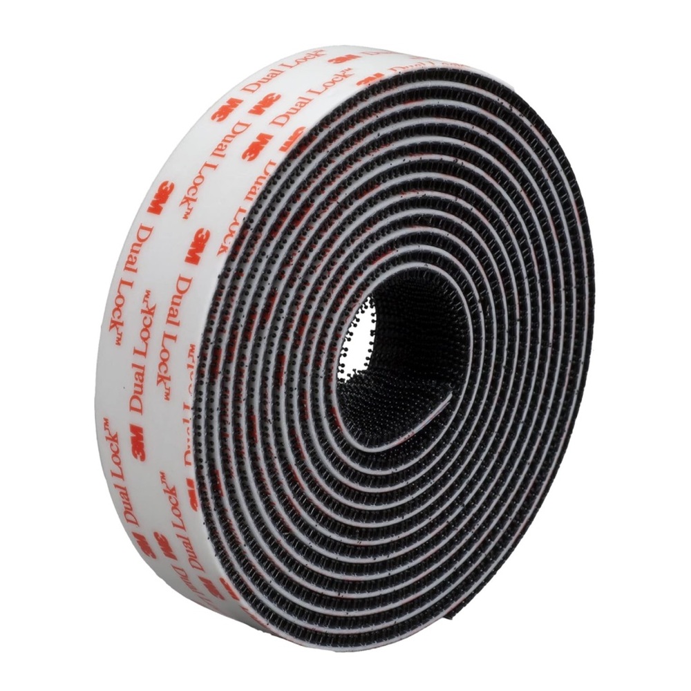 3M Dual Lock Reclosable Fasteners Heavy Duty Industrial Use Black TB3550 1"x10ft